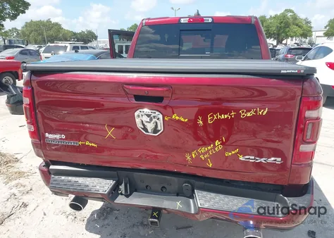 2021 Ram 1500 Big Horn 4X4 5'7 Box из США, поврежденный, VIN 1C6SRFFT6MN533571